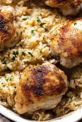 Oven-Baked Chicken and Rice