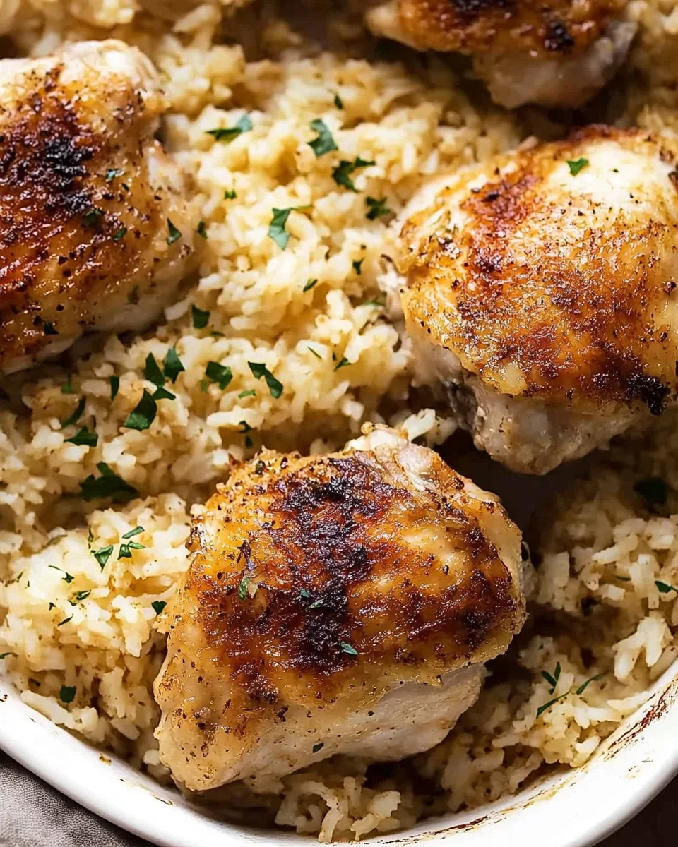 Oven-Baked Chicken and Rice