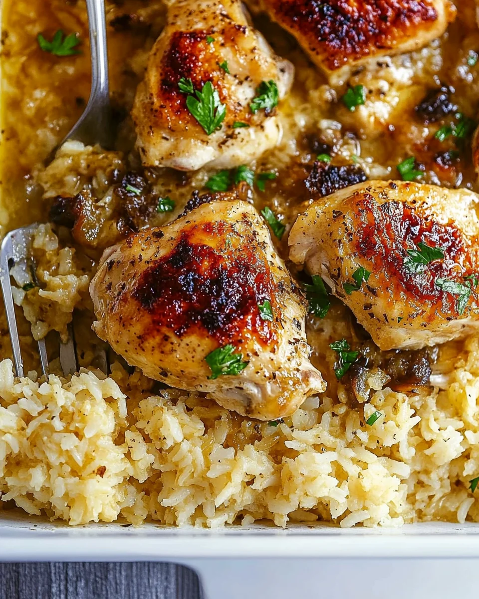 Oven Baked Chicken and Rice