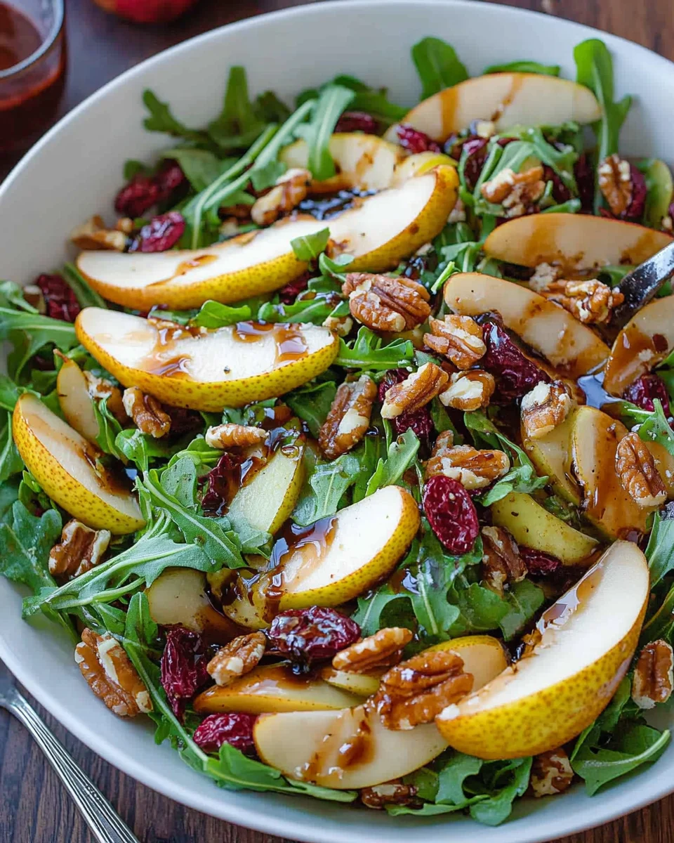 Pear Salad with Balsamic Vinaigrette