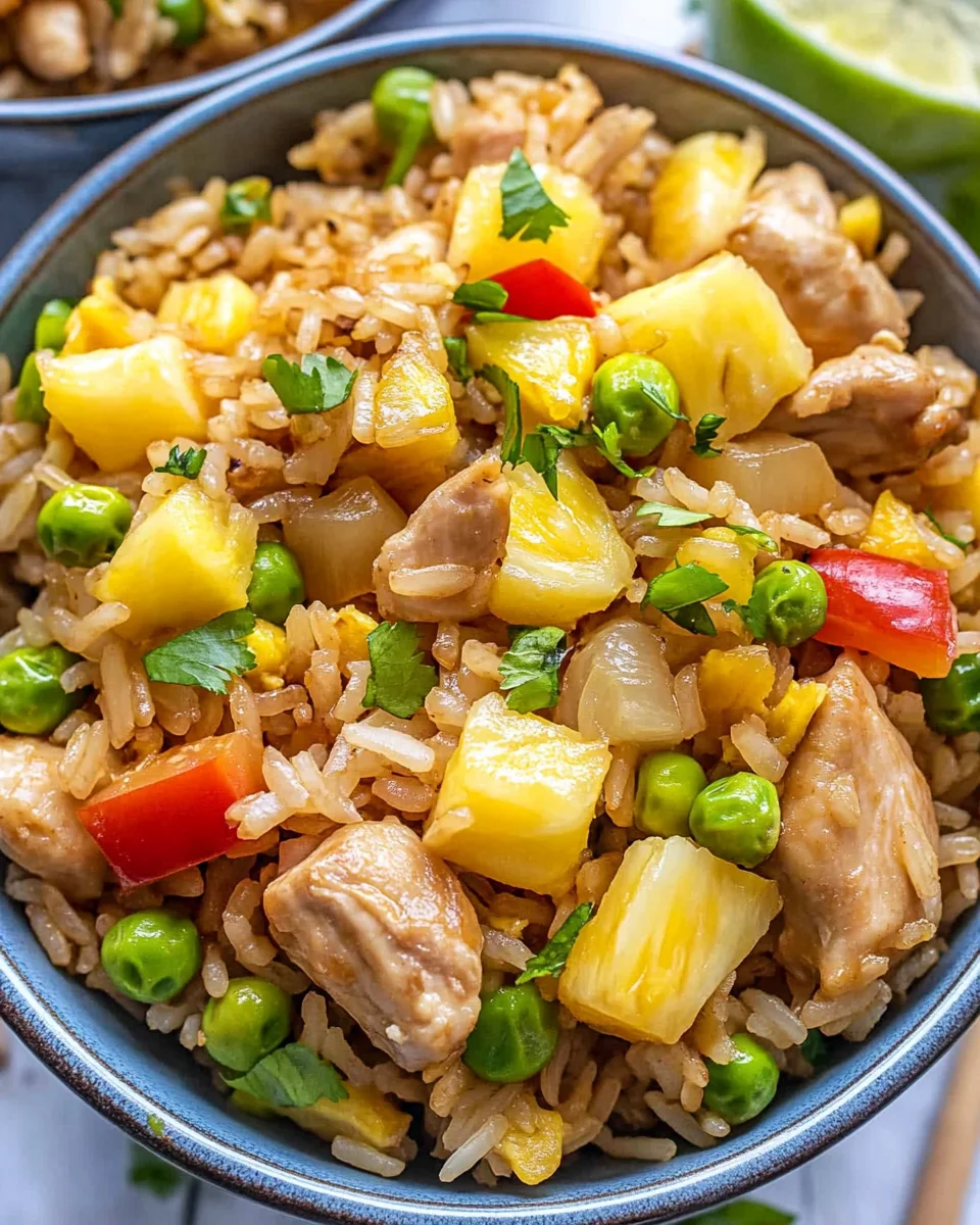 Pineapple Chicken Fried Rice