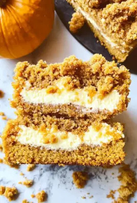 Pumpkin Crumb Cake with Cream Cheese Filling