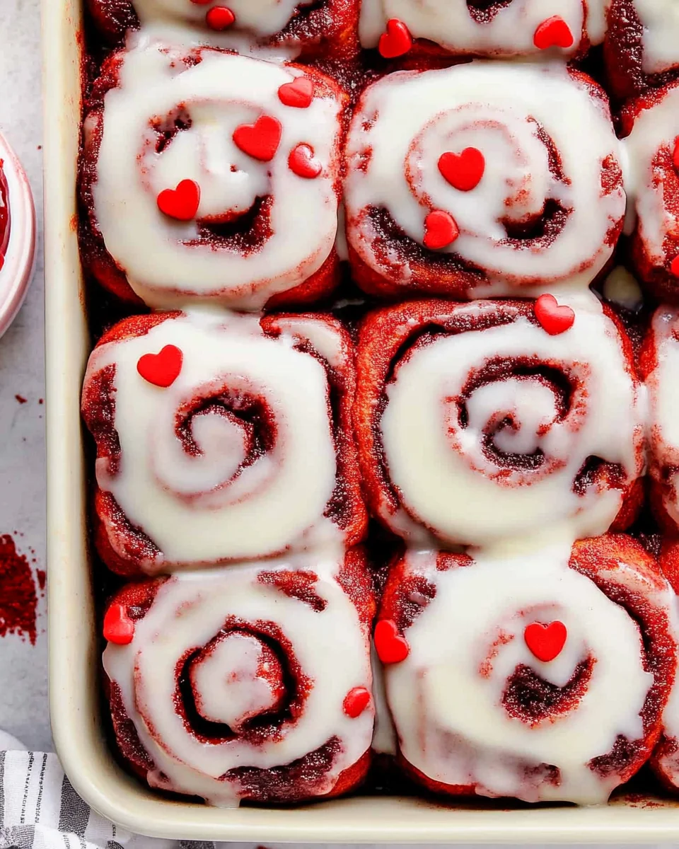 Red Velvet Cinnamon Rolls