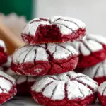 Red Velvet Crinkle Cookie