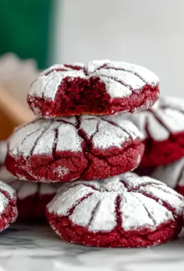 Red Velvet Crinkle Cookie