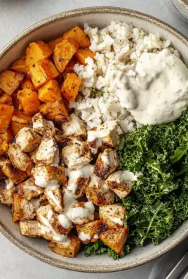 Roasted Chicken, Sweet Potato, and Kale Bowls