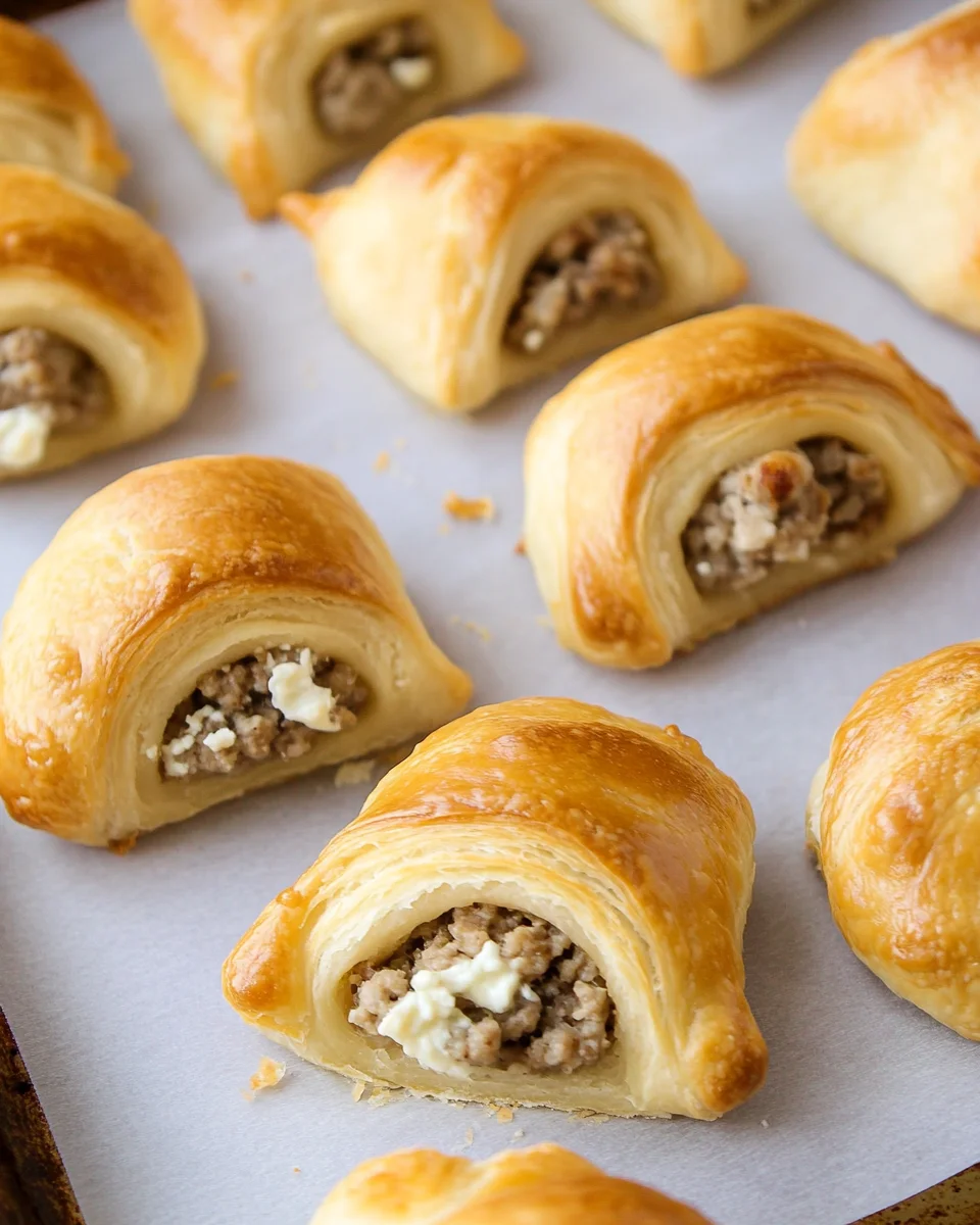 Sausage Cream Cheese Crescent Rolls