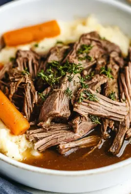 Slow Cooker Garlic Herb Pot Roast