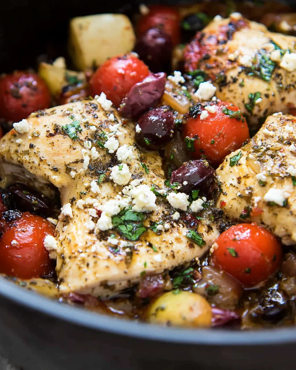 Slow Cooker Greek Chicken