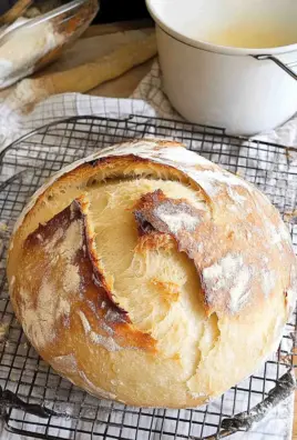 Speedy Same Day Sourdough Bread Recipe