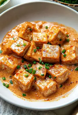 Spicy Tofu with Creamy Coconut Sauce