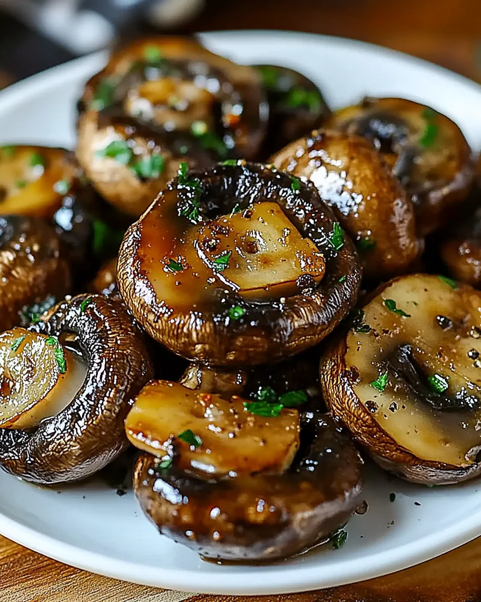 Steakhouse Garlic Butter Mushrooms