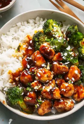 Sticky Chicken Rice Bowls