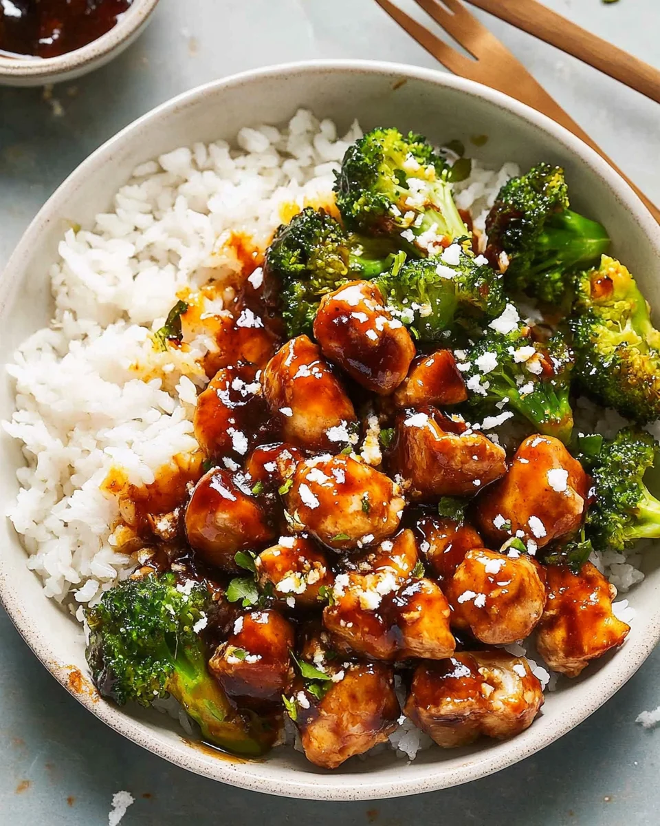 Sticky Chicken Rice Bowls