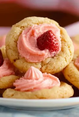 Strawberry Kiss Cookies