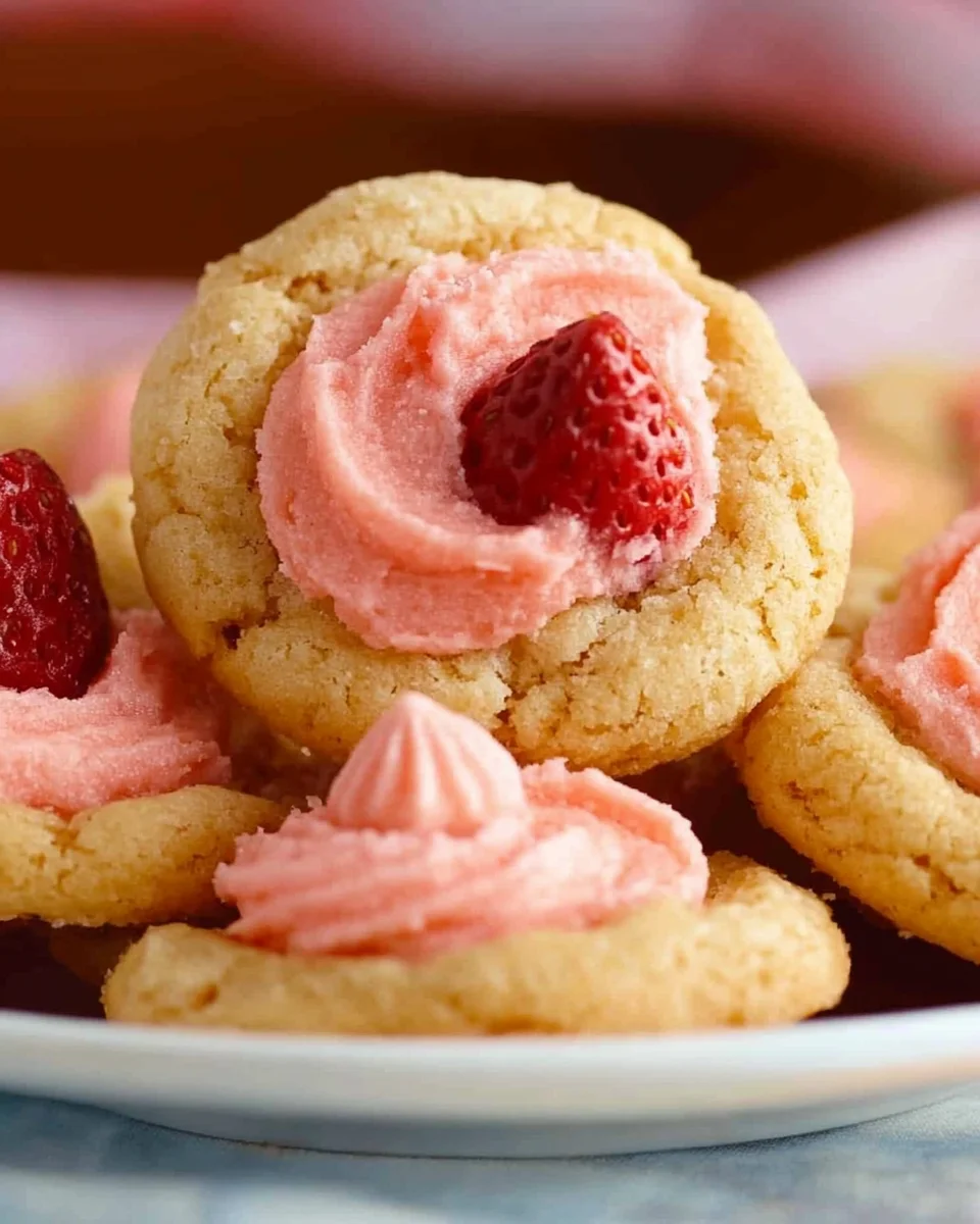 Strawberry Kiss Cookies