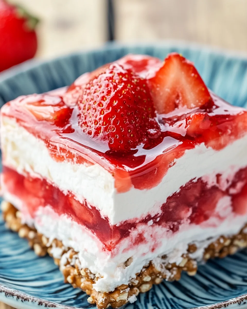 Strawberry Pretzel Jello Salad