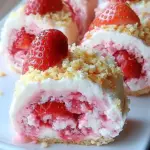 Strawberry Shortcake Cheesecake Rolls