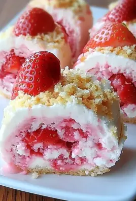 Strawberry Shortcake Cheesecake Rolls