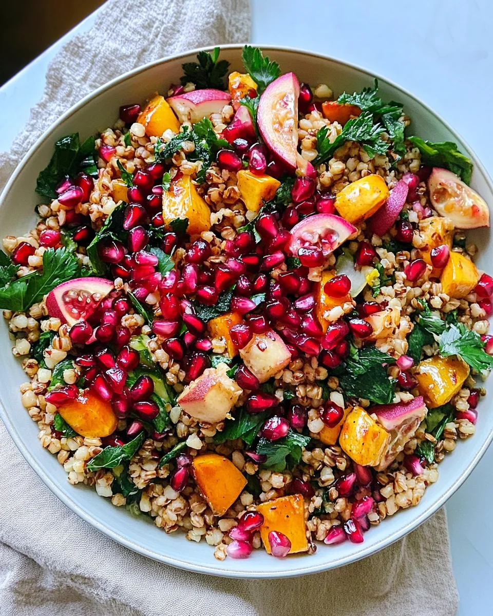 Winter Pomegranate and Grain Salad